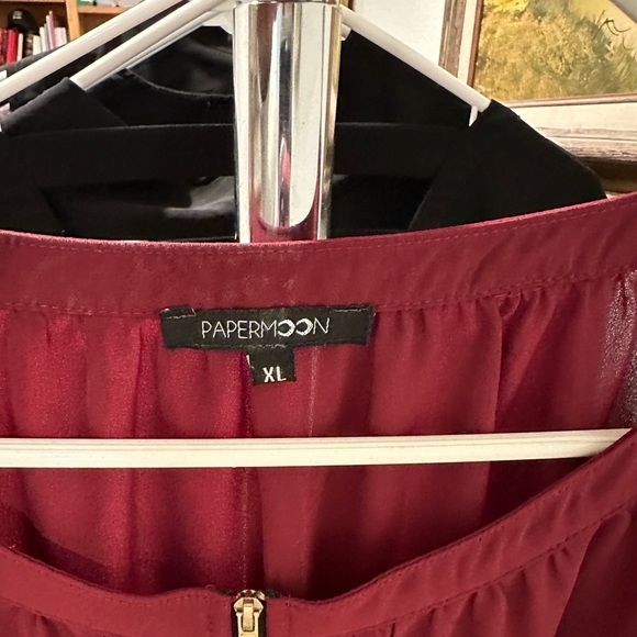 Deep Red Blouse - Picture 4 of 4